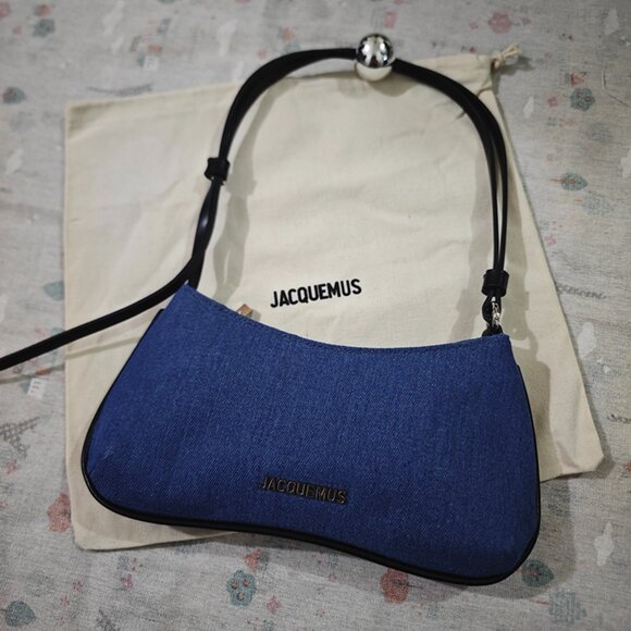 Jacquemus Blue Denim Shoulder Bag - Picture 1 of 5